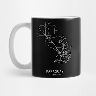 Paraguay Road Map Mug